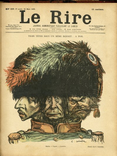 Illustrazione di Charles Leandre (1862-1934) per la Copertina di Le Rire da Charles Leandre