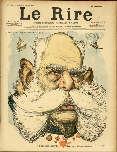 Illustrazione di Charles Leandre (1862-1934) per la copertina di Le Rire da Charles Leandre