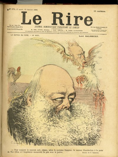 Illustrazione di Charles Leandre per la copertina di Le Rire da Charles Leandre