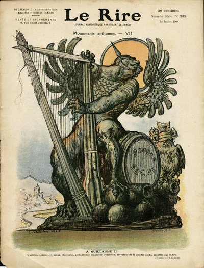 Illustrazione di Charles Leandre per la copertina di Le Rire da Charles Leandre