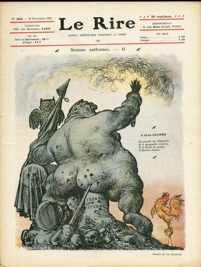 Illustrazione di Charles Leandre per la copertina di Le Rire da Charles Leandre