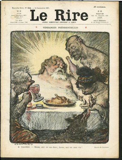 Illustrazione di Charles Leandre per la copertina di Le Rire da Charles Leandre