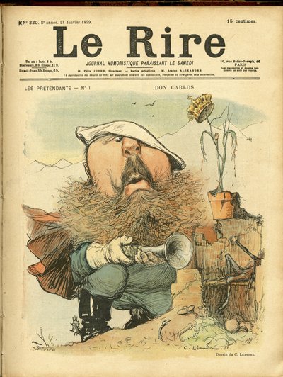 Illustrazione di Charles Leandre (1862-1934) per la copertina di Le Rire da Charles Leandre