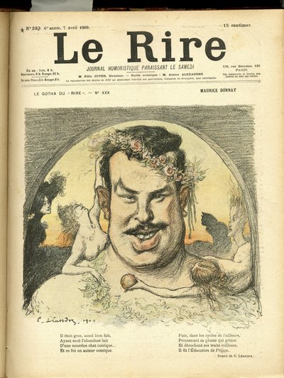 Illustrazione di Charles Leandre (1862-1934) per la copertina di Le Rire da Charles Leandre