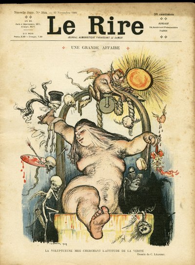 Illustrazione di Charles Leandre (1862-1934) per la Copertina di Le Rire da Charles Leandre
