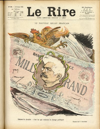 Illustrazione di Charles Leandre (1862-1934) per la Copertina di Le Rire da Charles Leandre