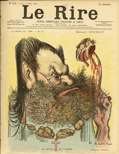 Illustrazione di Charles Leandre (1862-1934) per la Copertina di Le Rire da Charles Leandre