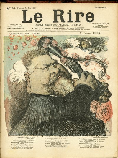 Illustrazione di Charles Leandre (1862-1934) per la Copertina di Le Rire da Charles Leandre