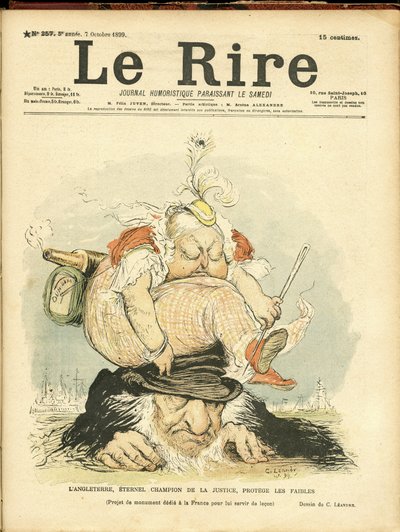 Illustrazione di Charles Leandre (1862-1934) per la Copertina di Le Rire da Charles Leandre