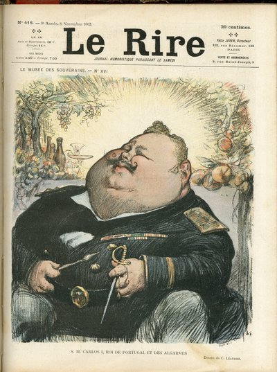 Illustrazione di Charles Leandre (1862-1934) per la copertina di Le Rire, No. 418 da Charles Leandre