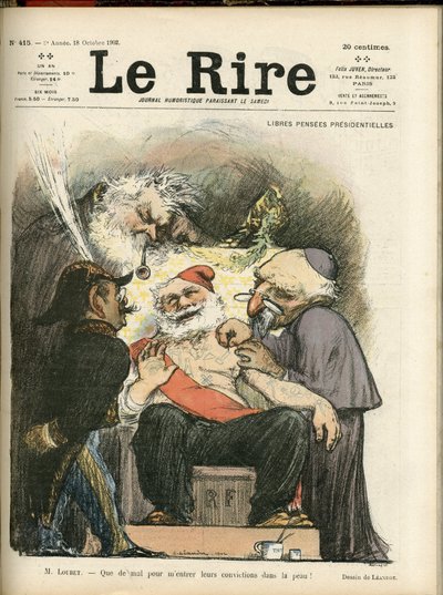 Illustrazione di Charles Leandre (1862-1934) per la copertina di Le Rire, n. 415 da Charles Leandre