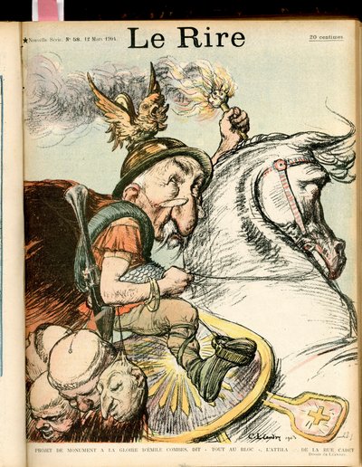 Illustrazione di Charles Leandre per la copertina di Le Rire, n. 58 da Charles Leandre