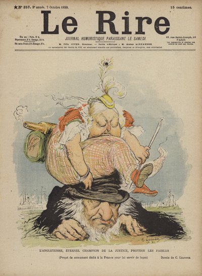 Regina Vittoria, Illustrazione per Le Rire da Charles Leandre