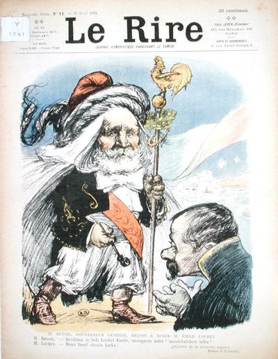 Ricevimento del Presidente Emile Loubet (1838-1929) da parte del Governatore Generale dell