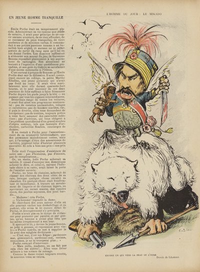 Satira sulla guerra russo-giapponese. Illustrazione per Le Rire da Charles Leandre