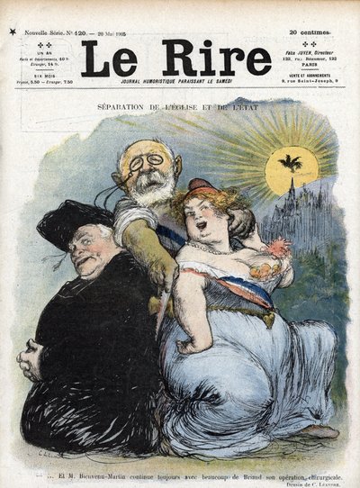 Separazione tra Chiesa e Stato: il politico francese Jean-Bienvenu Martin (Bienvenu-Martin) (1847-1943), Ministro dell