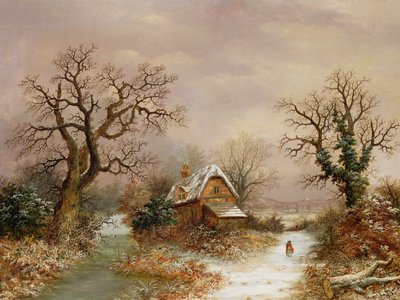 Cappuccetto Rosso nella neve, XIX secolo da Charles Leaver