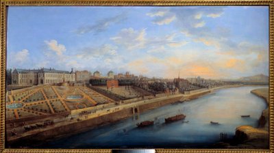 Veduta di Passy e Chaillot da Grenelle da Charles Leopold Grevenbroeck