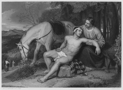 Il buon samaritano, dal quadro nella Collezione Reale da Charles Lock (after) Eastlake