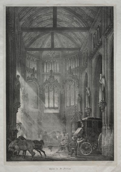 Chiesa di San Nicola, Rouen da Charles Louis Lesaint