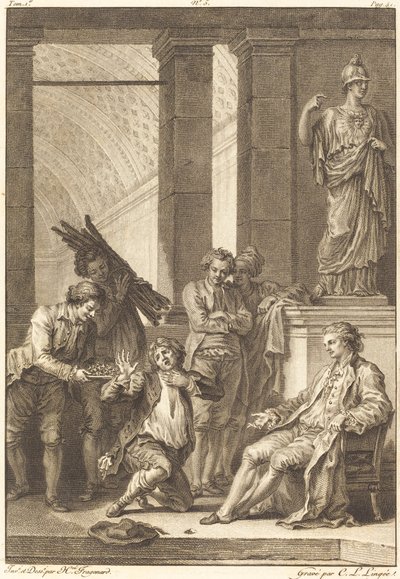 Il contadino da Charles Louis Lingée after Jean Honoré Fragonard