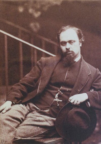 Dante Gabriel Rossetti, fotografato da Lewis Carroll da Charles Lutwidge (1832 98) Dodgson