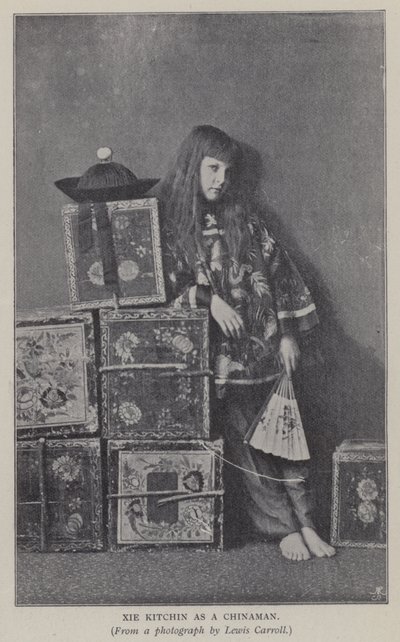 Xie Kitchin come un cinese (foto in bianco e nero) da Charles Lutwidge Dodgson