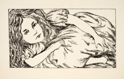 Alice nella Casa del Coniglio Bianco, illustrazione da Le avventure di Alice sottoterra, pub. 1886 (facsimile) da Charles Lutwidge Dodgson