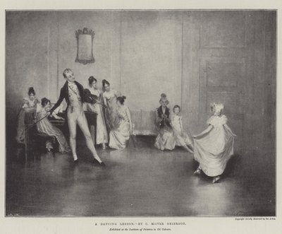 Una lezione di danza da Charles MacIvor or MacIver Grierson