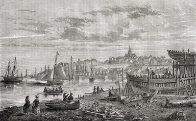 Granville, Francia, nel XVIII secolo, da 
