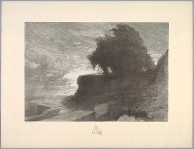 Serie di paesaggi: Paesaggio, Tavola 4, Remarque, Serpente da Charles Marie Dulac