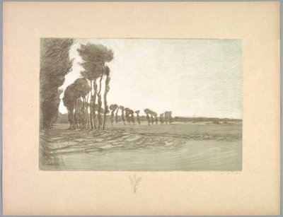 Suite de Paysages: Paesaggio, Tavola 5, Remarque, Tre Steli di Grano, 1892-1893 da Charles Marie Dulac