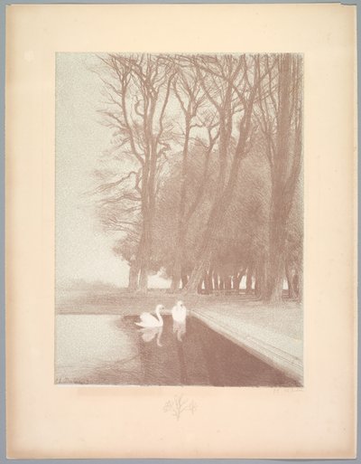 Serie di paesaggi: Paesaggio, Tavola 6, Remarque, Gigli da Charles Marie Dulac