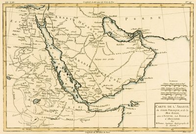 Arabia, il Golfo Persico e il Mar Rosso, con Egitto, Nubia e Abissinia, dall