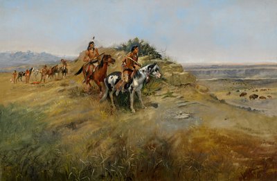 Caccia al bufalo, 1891 da Charles Marion Russell