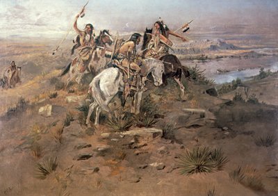 Gli indiani scoprono Lewis e Clark da Charles Marion Russell