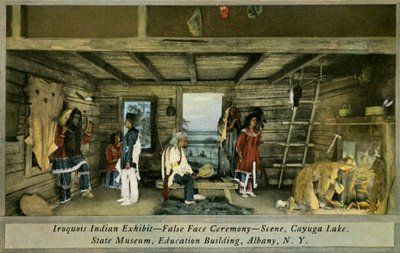 Mostra degli Indiani Irochesi, Museo Statale, Albany da Charles Marion Russell