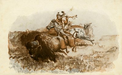 La Caccia al Bisonte di C. M. Russell da Charles Marion Russell