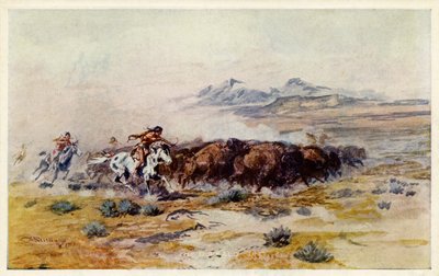 La Caccia al Bisonte di C. M. Russell da Charles Marion Russell