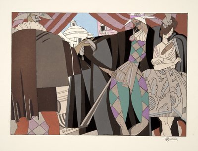 Comedie Italienne, da Sports & Divertissements, pub. 1914 da Charles Martin