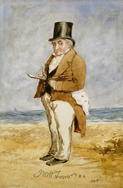 Ritratto a figura intera di Joseph Mallord William Turner, 1849 da Charles Martin