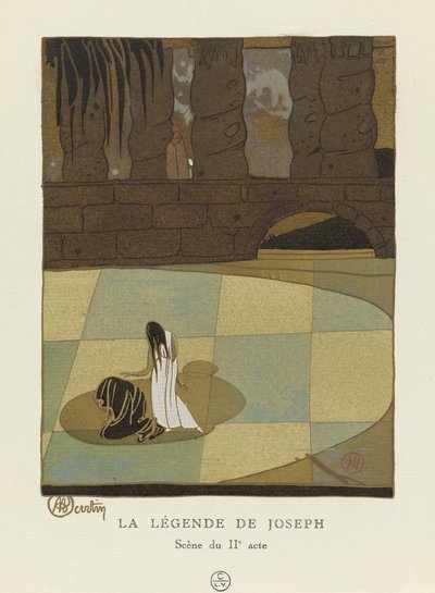 La Légende de Joseph, Scène du IIe acte, pub. 1914 da Charles Martin