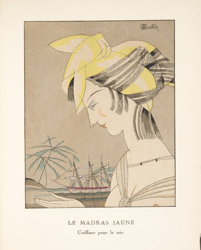 Le Madras Jaune, da una Collezione di Tavole di Moda, 1920 da Charles Martin