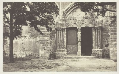 Chiesa di Villeneuve le Comte, Seine-et-Marne (Chiesa di Villeneuve le Comte, Seine-et-Marne) da Charles Marville