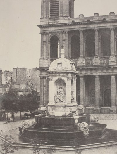 Fontana a St. Sulpice, 1851 da Charles Marville