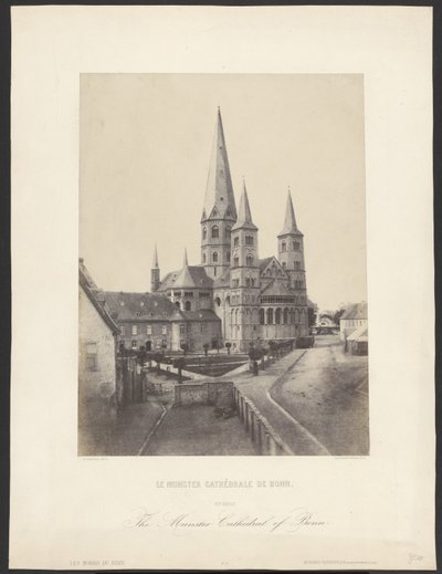 Le Munster Cathédrale de Bonn. / La cattedrale di Munster di Bonn. da Charles Marville