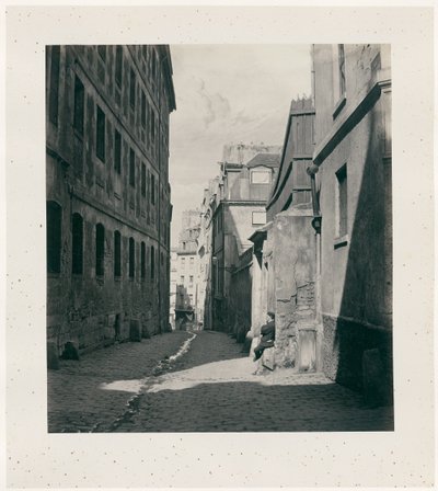 Rue Chartière (impasse Chartière) da rue de Reims da Charles Marville