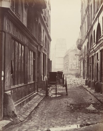 Rue Estienne, de la rue Boucher, 1862-65 da Charles Marville