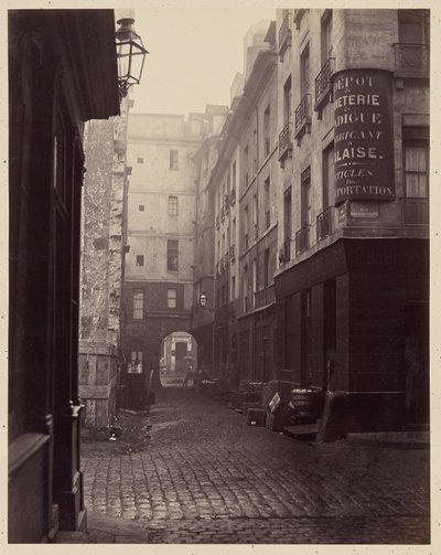 «Rue au Lard», Parigi da Charles Marville