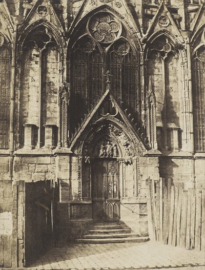 La Porta Rossa, portale nord della Cattedrale di Notre-Dame, Parigi da Charles Marville